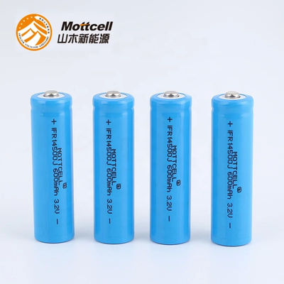 3.2V 600mah перезаряжаемая цилиндровая литийная батарея IFR 14500 для электрической зубной щетки
