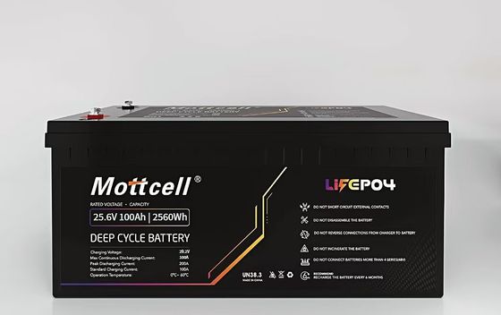 Длительный цикл жизни 24В LiFePO4 батарея Встроенная в BMS 4000-6000 циклов -20°C до 60°C температуры разряда.
